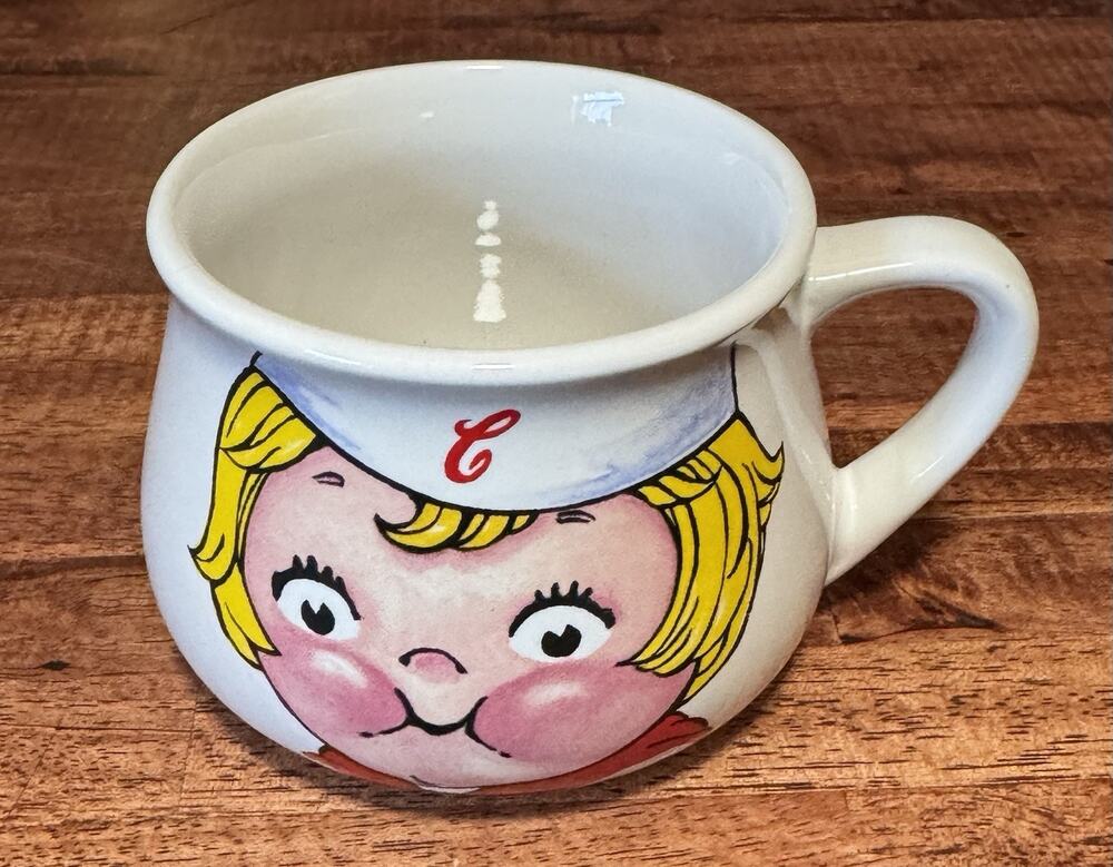 Vintage 1998 Campbell Soup Kid Collectible Mug Cup Bowl Houston Harvest 24 Oz